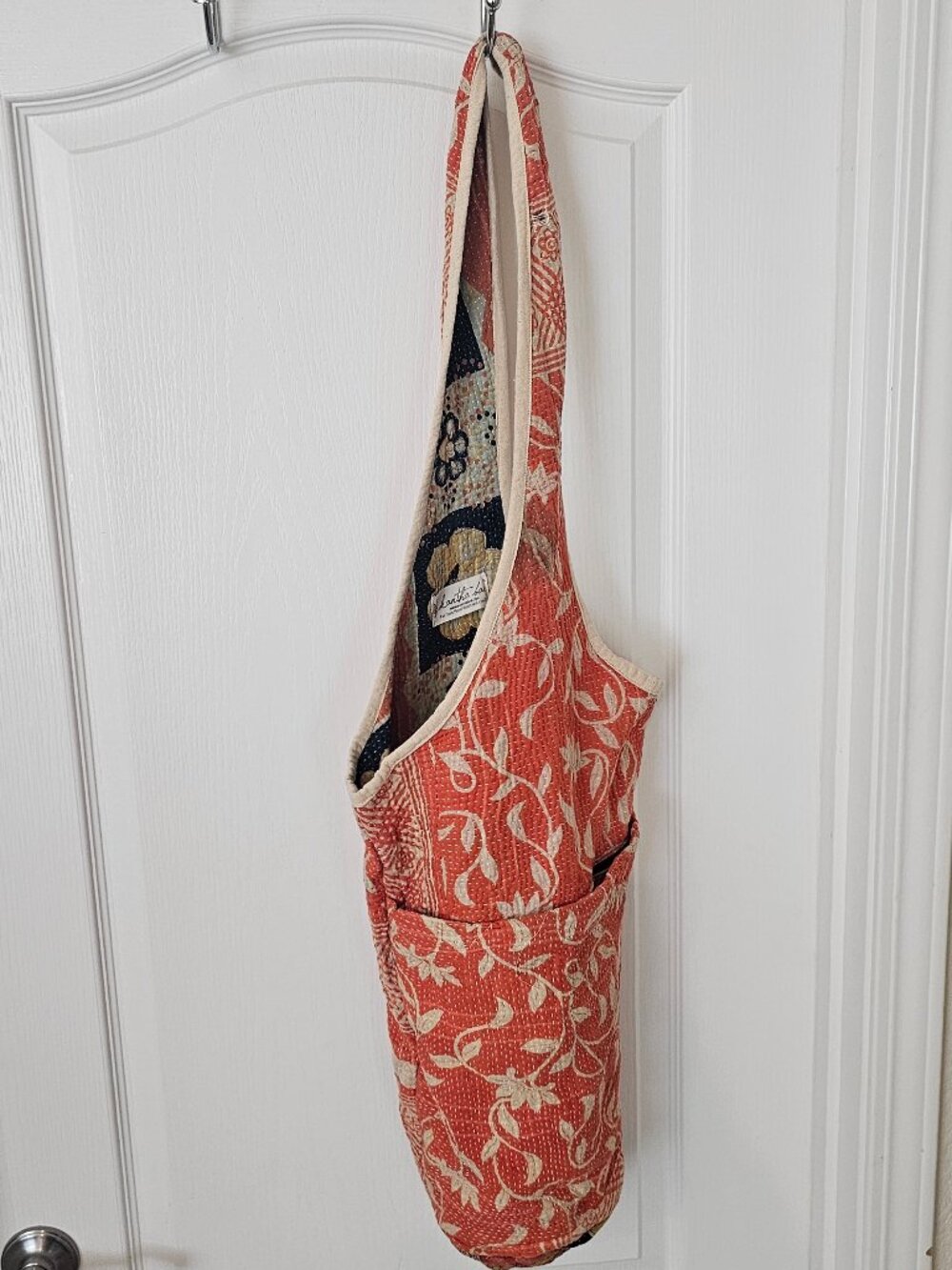 Kantha Bae Upcycled Ethically Sourced Woven Vibrant Handmade Floral Shoulder Bag